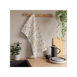 OEM ODM Service 100% algodón bordado 18x28 pulgadas 135 GSM hecho a mano a cuadros presupuesto amigable sostenible reciclable paños de cocina - Product Image 5