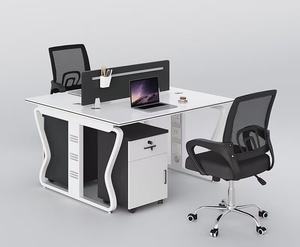 Design moderno Executive scrivania da ufficio con personalizzabile divisorio schermo semplicistico <span class=keywords><strong>4</strong></span> posti mobili da ufficio - Product Image 2