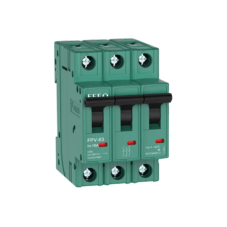 FPV-63 IEC60947 16 20 32 40 50 63 ампер 63a на возраст 1, 2, 3, 4 полюса миниатюрный автоматический выключатель постоянного тока переменного тока выключатель