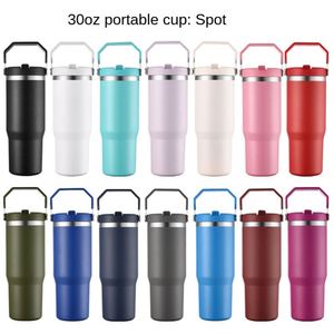 Vaso Térmico Portátil de Alta Calidad con Aislamiento para Cerveza, Recubrimiento en Polvo, 20oz/30oz, con Tapa y Asa, para Coche, Tipo Ice Bully - Product Image 6