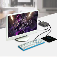 Fjgear FJ-HKV150 kabel tunggal Full HD 150m, aksesori Audio & Video ekstender HDMI melalui Cat5/6 untuk
