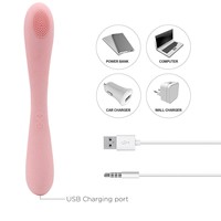 Premium Damen-Körpermassagegerät, Heizender Vollsilikon-Massagevibrator, Wasserdichtes USB-Aufladbares Erwachsenen-Sexspielzeug für Frauen