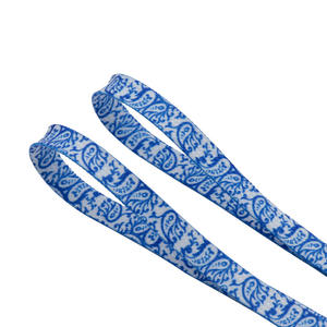 Flat Heat Transfer Printed Paisley Design Polyester Shoelaces 8mm Vintage <strong>Bandana</strong> Pattern Laces for Canvas Skateboard Sneakers - Product Image 5