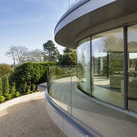 Verre trempé feuilleté à haute résistance, antidérapant, structure solide, pour escalier de villa intérieur, balcon