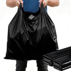 <b>Extra</b> <b>Large</b> Heavy Duty Reusable Plastic T-Shirt Shopping Bags with Handles for Retail, Grocery, Restaurant and Business Use - Product Image 1
