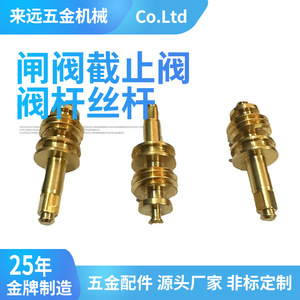 ก้านวาล์วทองเหลืองแบบกำหนดเองสำหรับวาล์วประตูและวาล์วบอล ผลิตตามสั่ง - Product Image 5