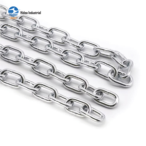 Cadena <span class=keywords><strong>de</strong></span> Eslabones DIN82056 Tipo Alemán, Cadena <span class=keywords><strong>de</strong></span> Acero al Carbono, Electrogalvanizada, Galvanizada en Caliente, para Cercas Agrícolas - Product Image 3