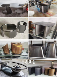 Chân Chân Điều Chỉnh Kim Loại Hiện Đại Hiện Đại Đồ Nội Thất Ống Thép Oem Chân Bàn Nhện Đen Cho Bàn Ăn Bàn Cà Phê - Product Image 5