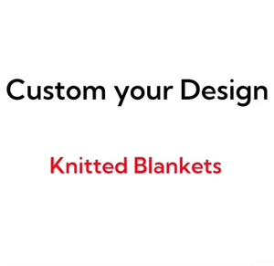 DaiRui <strong>Custom</strong> Knitted Woven <strong>Soft</strong> <strong>Sublimation</strong> Throw <strong>Blanket</strong> for Sofa Baby Bed Wearable Wool Knit Cover - Product Image 4