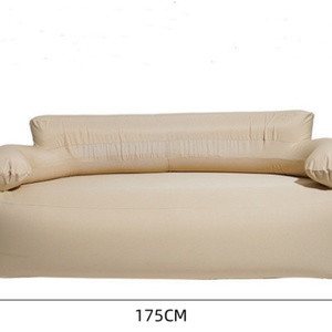 PVC <b>Inflatable</b> 2-P <b>Sofa</b> with 600D Oxford Fabric Cloth Cover 175*90*67 CM Built-in Pump for Indoor or Outdoor Camping - Product Image 2