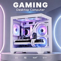 Ordinateur de jeu de bureau personnalisé complet Intel I5 12400F RTX 3060 blanc RGB assemblé et personnalisable en gros