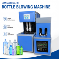 Machine de soufflage de bouteilles PET semi-automatique à 2 cavités avec four infrarouge, équipement de soufflage de bouteilles en plastique pour bouteilles d'eau et de jus