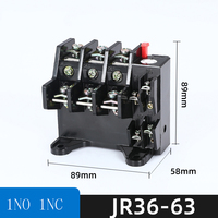 Relais de surcharge thermique JR36-20/63/160, protecteur thermique 11A 16A 22A 32A 63A 160A