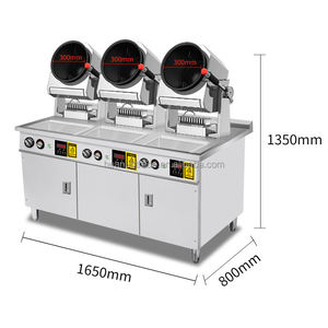 Restoran Dapur otomatis berputar Robot nasi tumis goreng mesin memasak makanan cerdas peralatan memasak Gas - Product Image 4