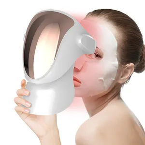 Top grade beauty care PDT photon therapy facial mask Tri colour LED light mask skin care lift therapy