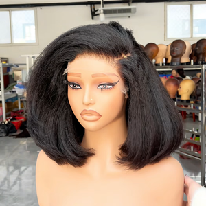 <span class=keywords><strong>Parrucca</strong></span> Afro Kinky Curly Coily Senza Colla, Full Lace Front, in <span class=keywords><strong>Capelli</strong></span> Umani, <span class=keywords><strong>con</strong></span> <span class=keywords><strong>Frangia</strong></span>, Densità Profonda, Ricci HD, <span class=keywords><strong>Parrucca</strong></span> BOB <span class=keywords><strong>con</strong></span> Frontale in Pizzo - Product Image 5