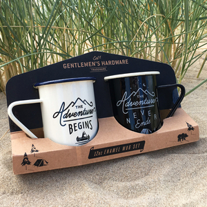 Juego de Tazas de Café de Metal Esmaltado para Camping, con Diseño de Dibujos Animados, Logotipo Personalizado, Reutilizables, Gruesas, Navideñas, con Caja de Regalo - Product Image 1
