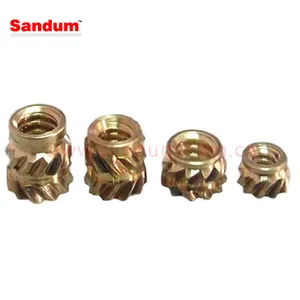 Nhiệt thiết lập nhanh chóng Báo Chí Brass chèn với chủ đề 8-32 10-24 6-32 M4 M5 M6 M8