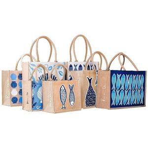 Sac fourre-tout en toile de jute naturelle personnalisé, grand format, écologique, réutilisable, pour les courses - Product Image 6