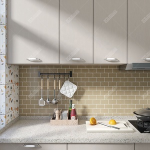 1mm độ dày 12x12 Nâu nhà bếp phòng tắm vòi sen tường không thấm nước PVC vỏ và dính tự dính Vinyl backsplash tàu điện ngầm gạch - Product Image 5