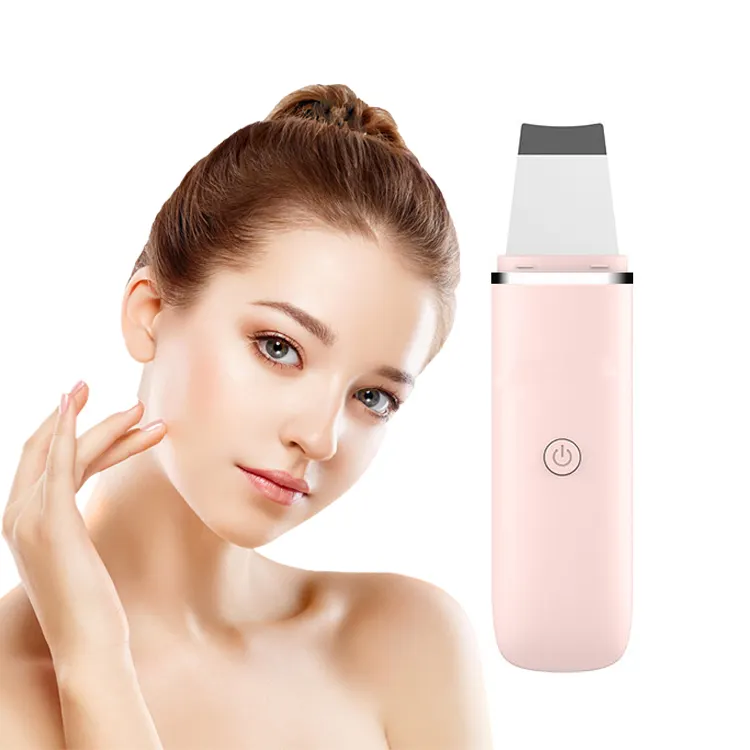 Portable Cleaning Beauty Device Microdermabrasion Dead Skin Peeling Machine Ultrasonic Facial Skin Scrubber