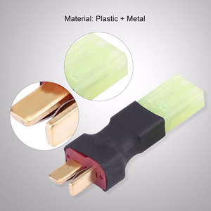 Adaptateur de prise T Deans Mini <span class=keywords><strong>Tamiya</strong></span> femelle vers mâle pour chargeur de batterie RC Airsoft, pièces en plastique DIY - Product Image 3