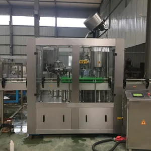 Full automatic Beer Cans 12 heads Filling and 1 headsealer production line with pressure