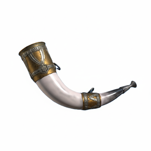 Corne à boire en verre de qualité supérieure Corne de buffle Viking Tasse à boire/Tasse à corne de vache à bière/verre avec bord en laiton à bas prix - Product Image 1