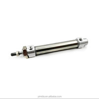 Mini cylindre pneumatique électrique micro, type MA16X10SU, standard, double effet/simple effet, corps en acier inoxydable