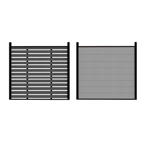 Thân thiện với môi trường 3D PVC khung WPC hàng rào tấm gỗ không thấm nước nhựa cho an ninh tráng cổng và biệt thự sử dụng ngoài trời sử dụng - Product Image 2