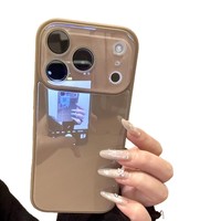 Coque de téléphone anti-chute en verre mat PC avec film de protection d'objectif pour iPhone 18 17 16 Pro Max, transformation instantanée grande fenêtre 18promax