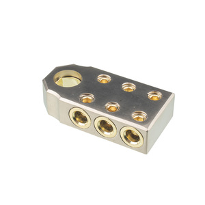 Zinc Alloy <b>Battery</b> <b>Terminal</b> Lug 80x40mm 33 Position Brass With M8 M10 Wrench For Car Use - Product Image 2