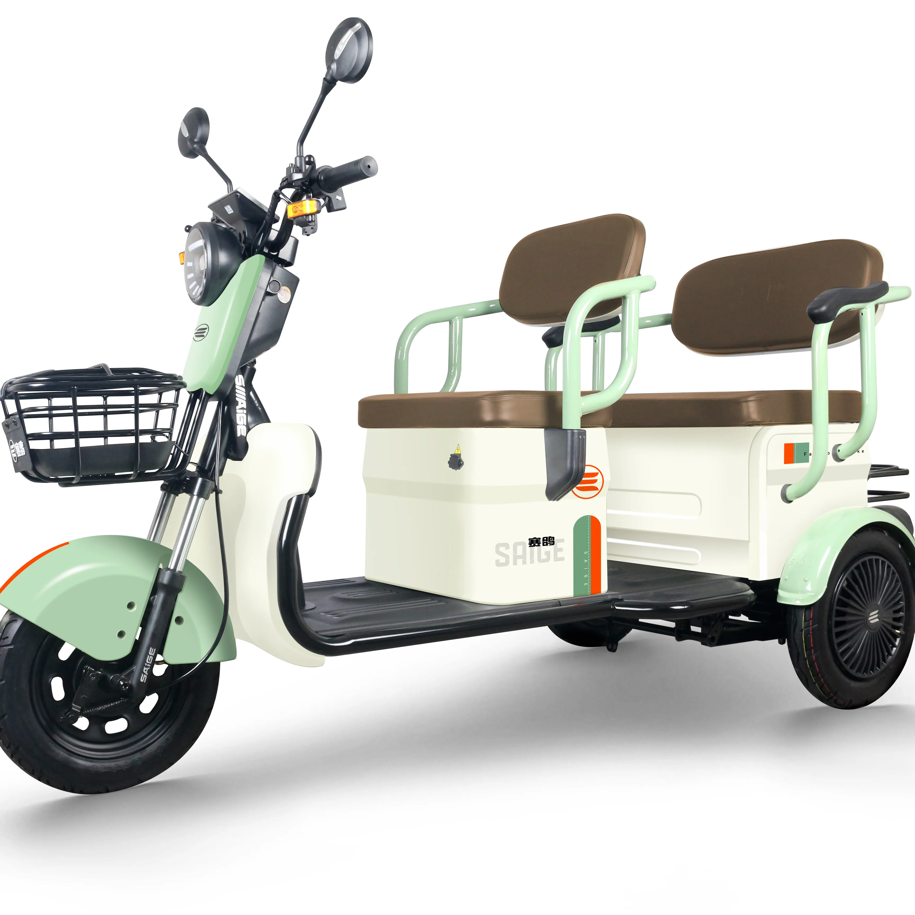 3 पहिया यात्री के लिए बिजली tricycle वयस्कों के लिए ईईसी ट्राइक 3 पहिया बिजली tricycle 3 सीट
