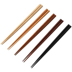 FaSoLa Wooden Chopsticks Round Mixed Colors Household Anti Mold Non Slip Serving Chopsticks - Product Image 2