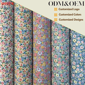 Wf Nhà Máy Trực Tiếp 100gsm Bông Vải Cho Girls 'Dresses Trọng Lượng Nhẹ Thoáng Khí Tùy Chỉnh Sẵn Sàng In Thiết Kế Thấp Moq Cao - Product Image 1