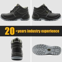 Chaussures de sécurité pour le travail minier certifiées CE S3 en cuir noir, embout en acier, anti-perforation, antistatiques, résistantes à l'huile et antidérapantes, semelle en PU pour hommes
