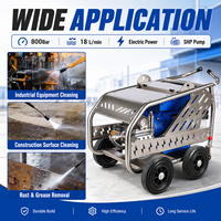 Nettoyeur haute pression électrique 800 bars 11600 PSI SS201 40 CV 380 V pour préparation du béton