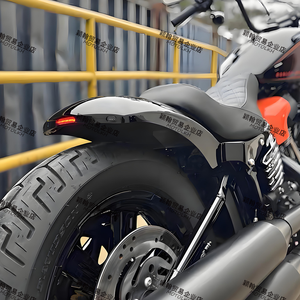 Kit de Cola Corta Ligera Modificada para Soft Tail 18 Years Later <span class=keywords><strong>Street</strong></span> Bully Breaker Fat Boy, con Bloque Trasero y Cojín de Guardabarros - Product Image 1