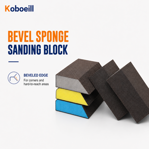 Bloc de ponçage en éponge, bloc de ponçage biseauté, bloc abrasif en oxyde d'aluminium pour la préparation de la peinture automobile - Product Image 1