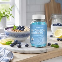Gummies d'hydratation OEM au complexe 5 électrolytes naturel au goût de carotte violette pour une énergie durable et un équilibre hydrique