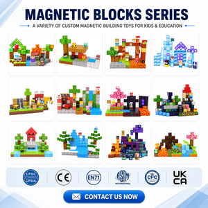 Magnetic Cube Game Sensory Tiles Architectural <strong>Toys</strong> <strong>for</strong> Boys and <strong>Girls</strong> Plastic Set Birthday Gift <strong>for</strong> <strong>Toddlers</strong> - Product Image 6