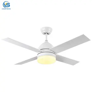 C060 wood 4 blade ceiling fan white ceiling fan usa ceiling fan wooden blade 42inch 48inch
