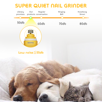 LILIPRO PG101 Wiederaufladbarer Hunde-Nagelschleifer Elektrischer Leiser Krallenschärfer für Haustiere Geräuscharmes Kabelloses Tierpflege-Set für Katzen