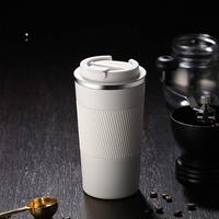Vaso Térmico de Acero Inoxidable de Doble Pared, Recto, Blanco, de 12 oz, para Viaje, para Agua o Café, Sublimable, con Tapa, Venta al Por Mayor
