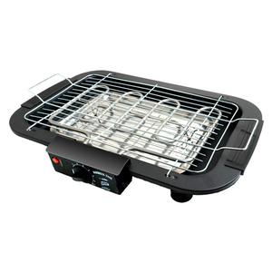 Grill et plaque de cuisson électriques réversibles 2-en-1 en acier inoxydable avec système Flame Tamer et grande polyvalence - Product Image 4
