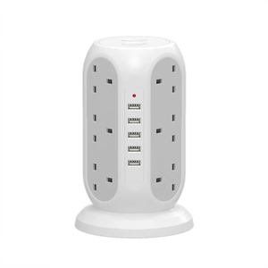 Nhà Máy Bán Hàng Trực Tiếp 8 Cách + 4 Cổng USB Kép AC Ổ Cắm Bảo Vệ Tăng USB Ổ Cắm Ổ Cắm Extender - Product Image 2