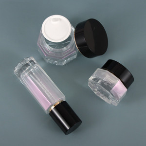 Nuevo Material de Embalaje al por Mayor: Botella Octogonal de Vidrio Iridiscente de 120ml para Esencia Cosmética, Loción, Tónico y Crema Facial de 30g (Reenvasado) - Product Image 2