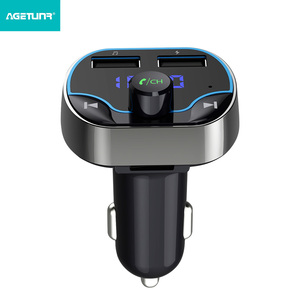 T24 <span class=keywords><strong>Bluetooth</strong></span> 5.0 xe <span class=keywords><strong>Adapter</strong></span>, không dây FM Transmitter đài phát thanh <span class=keywords><strong>Adapter</strong></span> xe kit, Dual USB cổng sạc xe hơi hỗ trợ cuộc gọi rảnh tay - Product Image 3