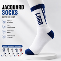 Chaussettes de sport unisexes en coton respirant, jacquard color block, faible MOQ, personnalisables, logo sur mesure, plusieurs couleurs, OEM ODM