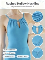 Combinaison de yoga une pièce sans coutures pour femme, sexy avec découpe au dos, pour Pilates, contrôle du ventre, lifting des hanches, yoga aérien et fitness